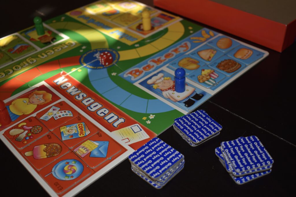 Play ideas: Photo of a board game all set up and ready to play